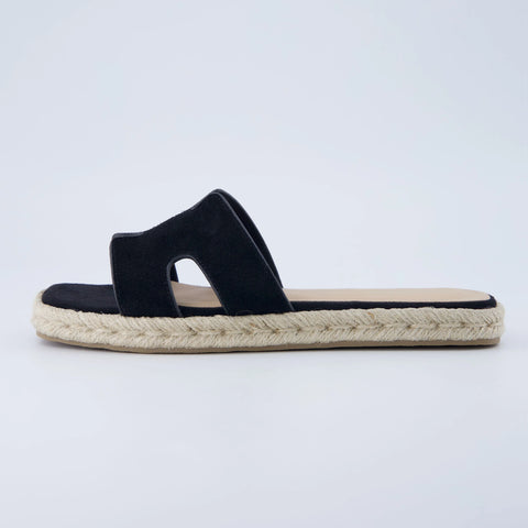Avocado Espadrille Slide Sandal