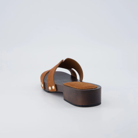 Thai-L Genuine Leather Platform Sandals