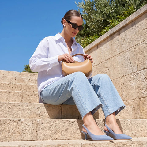 Saby Slingback Kitten Heels