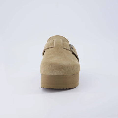 Granola Suede Platform Clog
