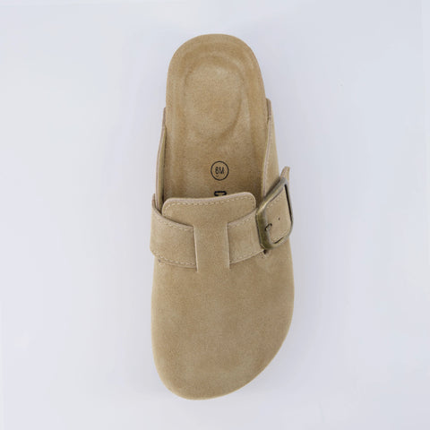 Granola Suede Platform Clog