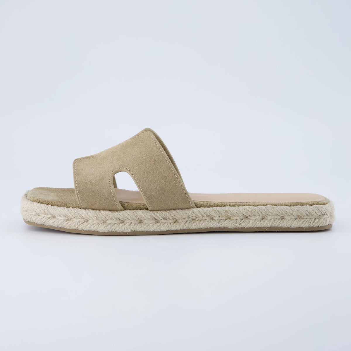 Avocado Espadrille Slide Sandal