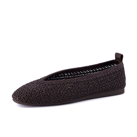 Gilt Woven Ballet Flats