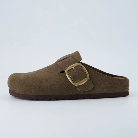 Rusty Leather Clogs