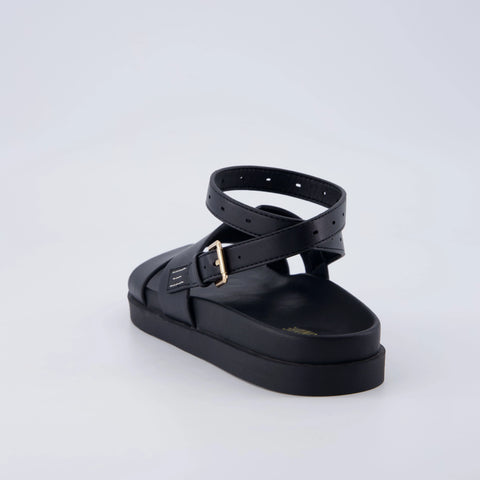 Erika Cut-Out Ankle Wrap Sandals