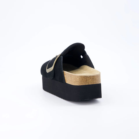 Granola Suede Platform Clog