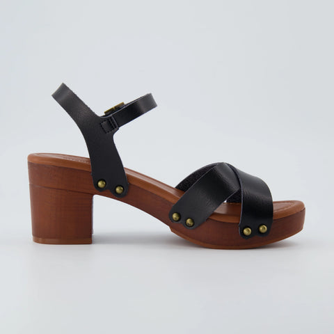 Slate Faux Wood Sandals