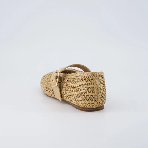 Gabby Woven Mary Jane Flats