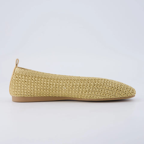 Gilt Woven Ballet Flats