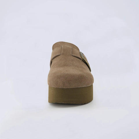 Granola Suede Platform Clog
