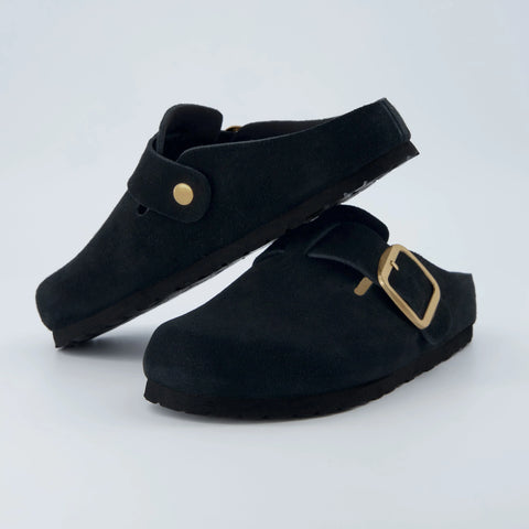 Rusty Leather Clogs