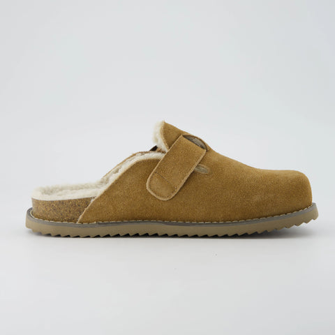 Blain Fur Genuine Suede Clogs