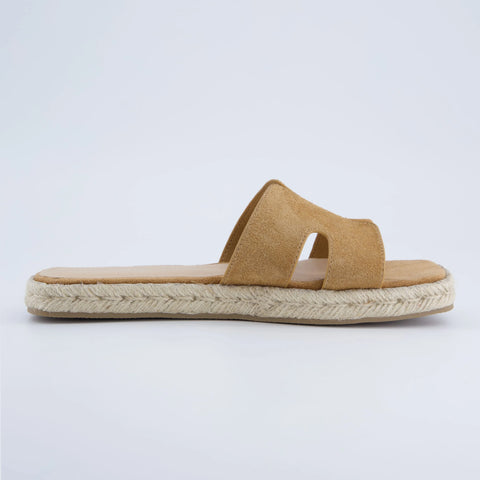 Avocado Espadrille Slide Sandal