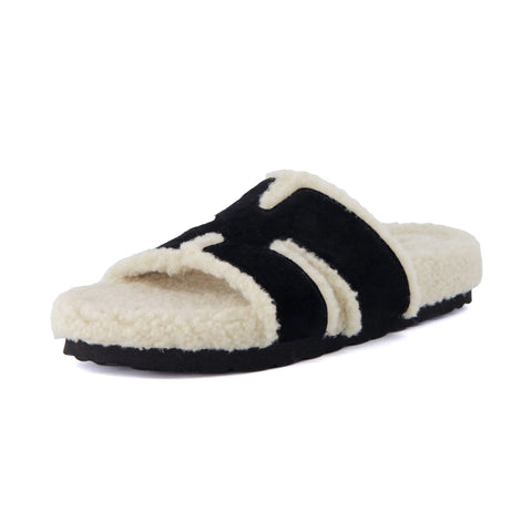Cuddle Shearling Footbed Sandal