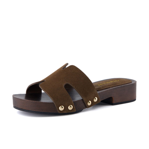 Thai-L Genuine Leather Platform Sandals