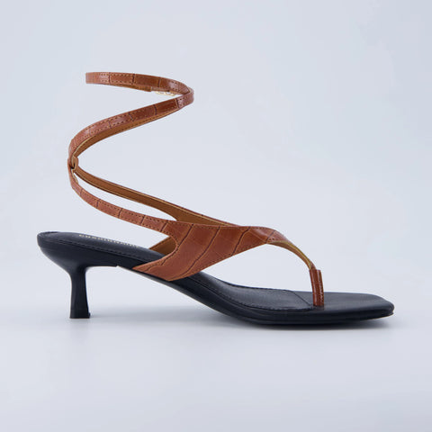 Martini Strappy Kitten Heel Sandal