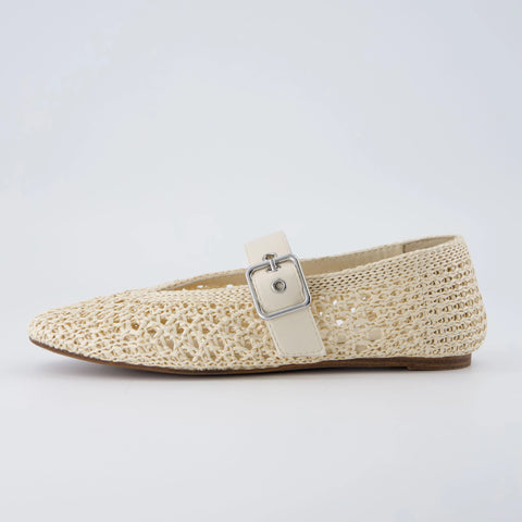Gabby Woven Mary Jane Flats