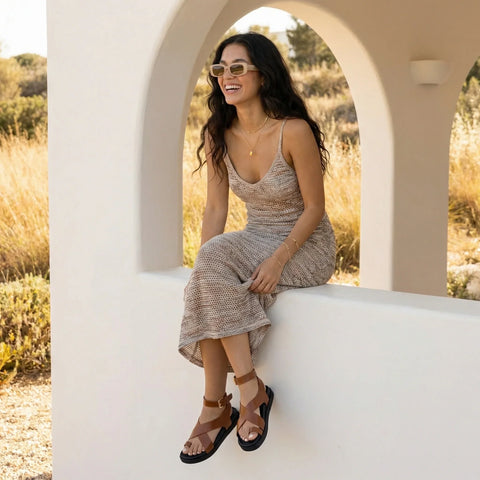 Entry Ankle Wrap Molded Footbed Sandal