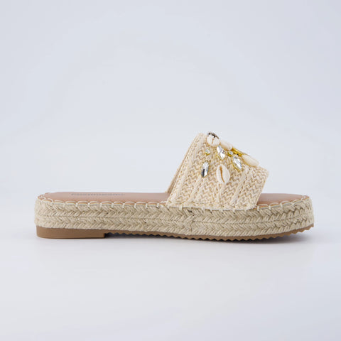 Playa Espadrille Slide Sandals