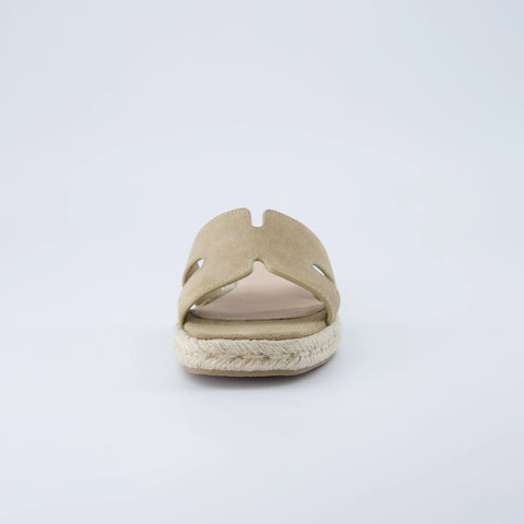 Avocado Espadrille Slide Sandal