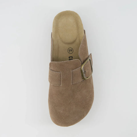 Granola Suede Platform Clog