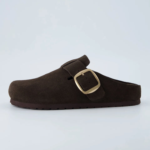 Rusty Leather Clogs
