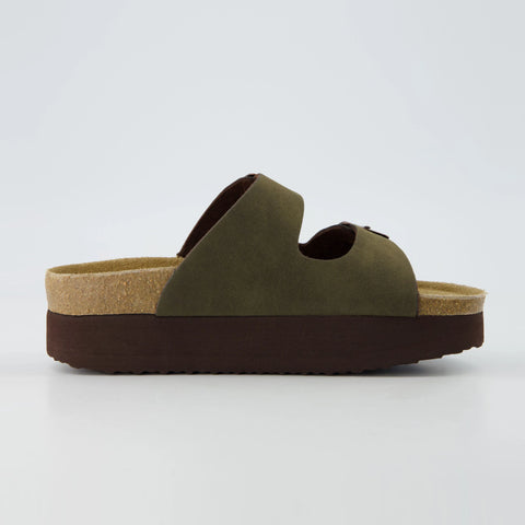 Plane Platform Footbed Sandal