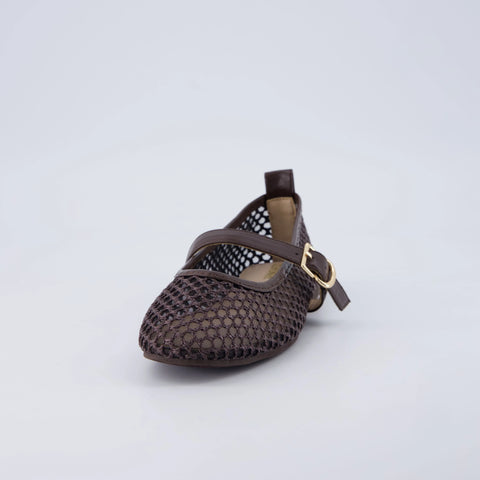 Gracie Mesh Mary Jane Flats