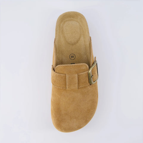Granola Suede Platform Clog