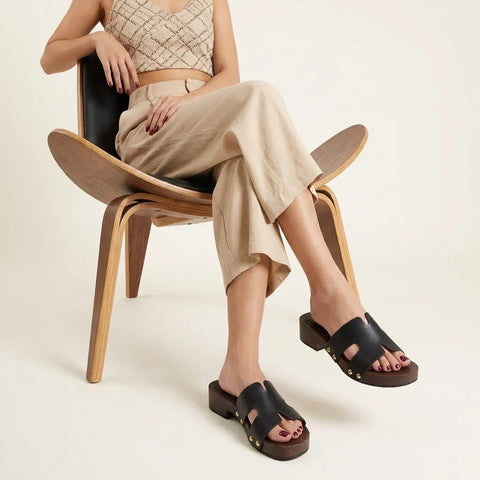 Thai Vegan Leather Platform Sandals