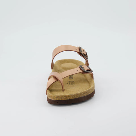 Luna Cork Footbed Sandal Metallics