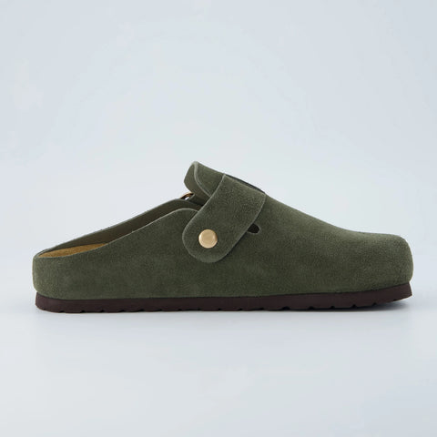 Rusty Leather Clogs