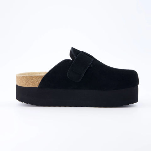 Granola Suede Platform Clog