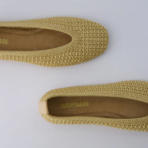 Gilt Woven Ballet Flats