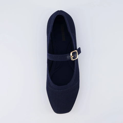 Petal Mary Jane Knit Flat