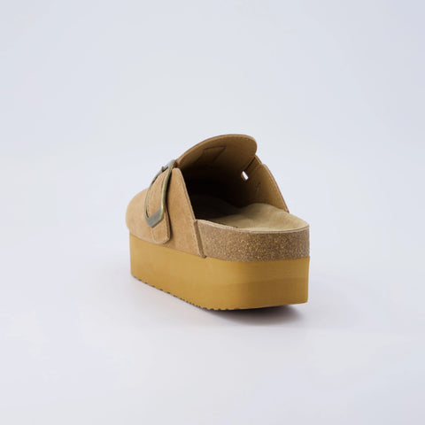Granola Suede Platform Clog