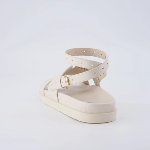 Erika Cut-Out Ankle Wrap Sandals
