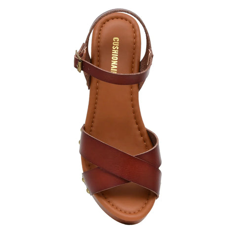 Slate Faux Wood Sandals