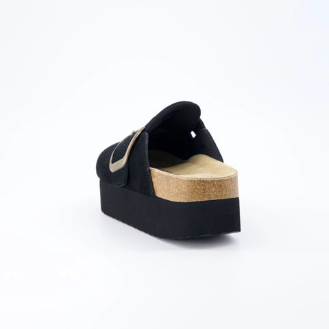 Granola Suede Platform Clog