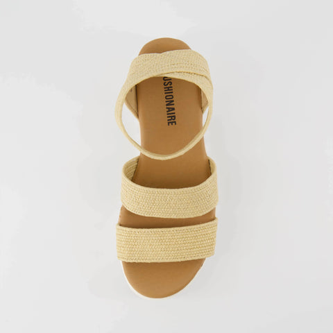 Naomi Stretch Cork Wedge Sandal