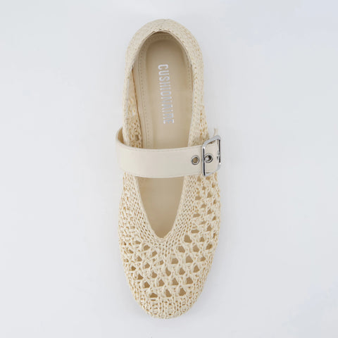 Gabby Woven Mary Jane Flats
