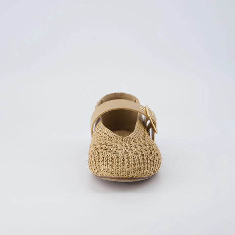 Gabby Woven Mary Jane Flats
