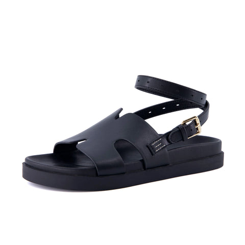 Erika Cut-Out Ankle Wrap Sandals