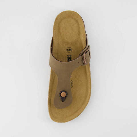Leah Cork Footbed Thong Sandal