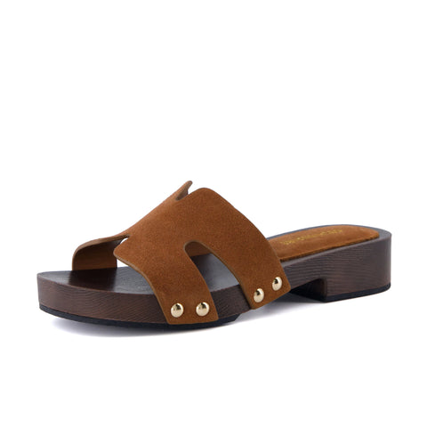 Thai-L Genuine Leather Platform Sandals