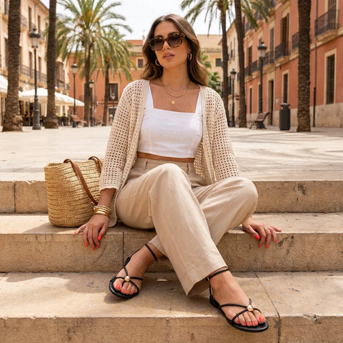 Tory Strappy Flat Sandals