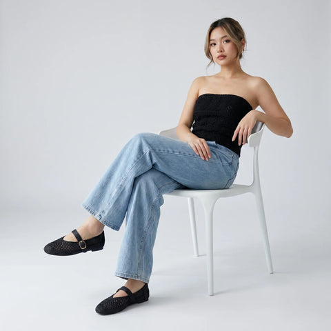 Monet Woven Mary Jane Flats