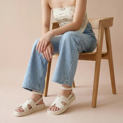 Erika Cut-Out Ankle Wrap Sandals