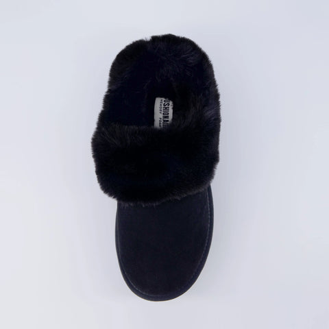 Husky Suede Cozy Platform Mule
