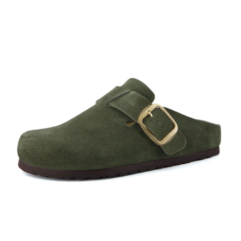 Rusty Leather Clogs